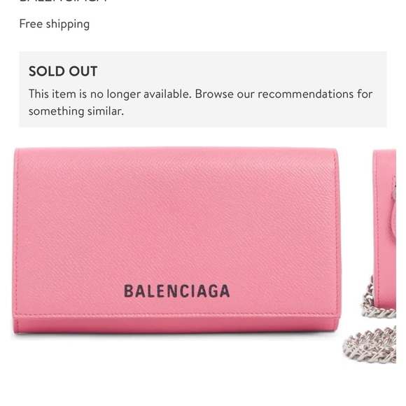 Previous listing didn’t sale - Balenciaga Pink Chain Wallet - Picture 6 of 9